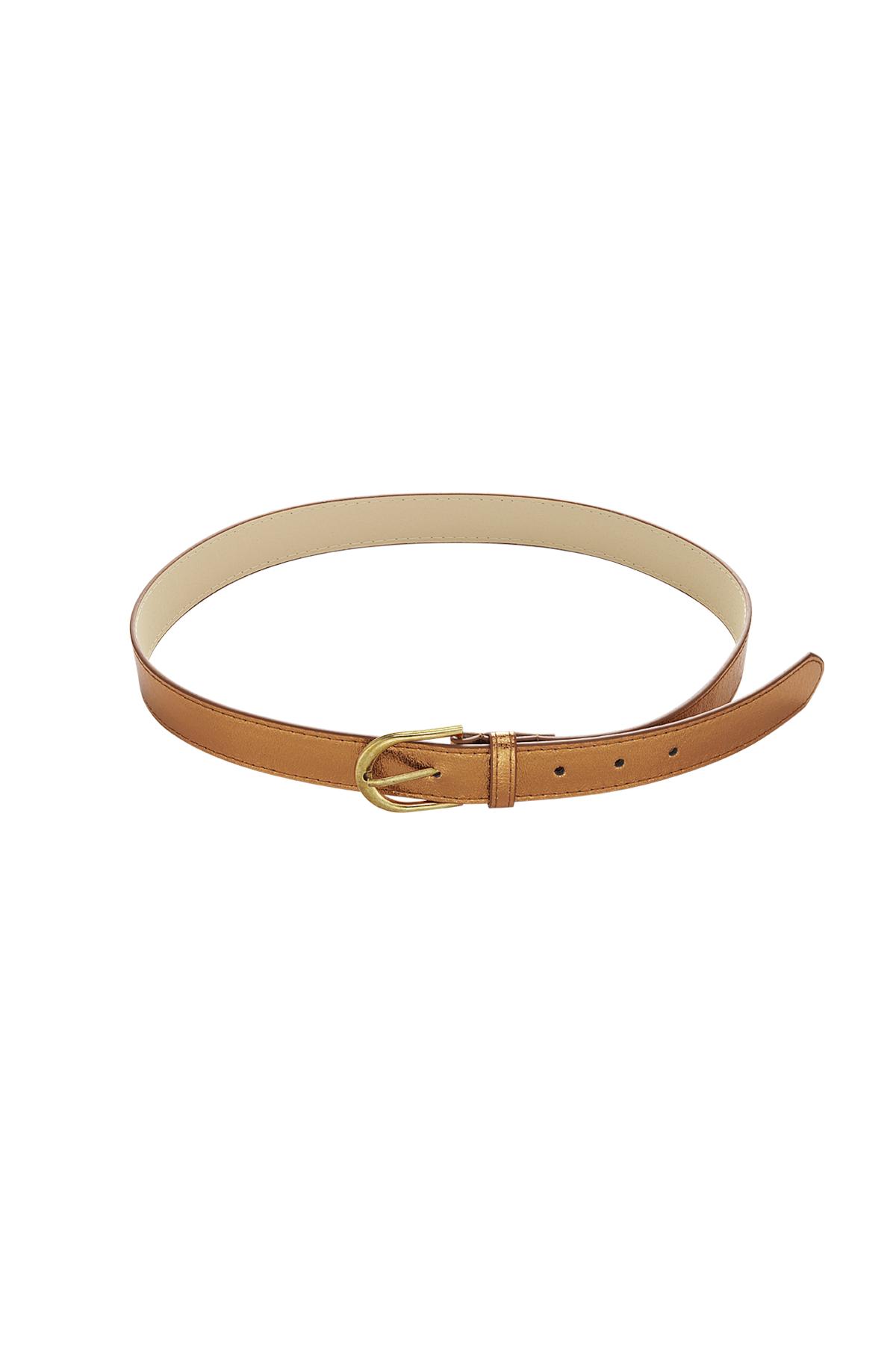 Belt metallic Coral PU 80